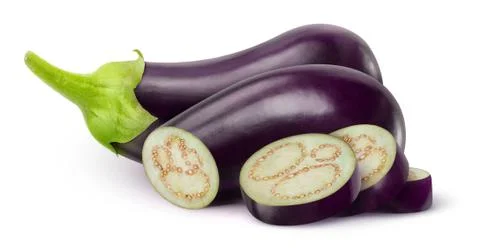 Eggplants Foto stock