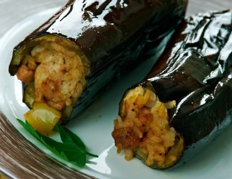 Eggplants stuffed Photos