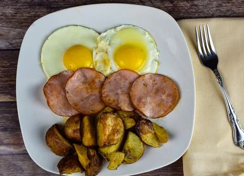 Eggs and bacon Stock Photos