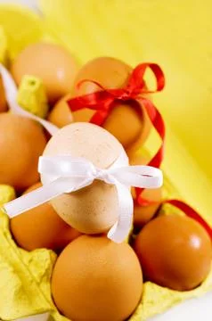 Eggs and easter Stock Photos