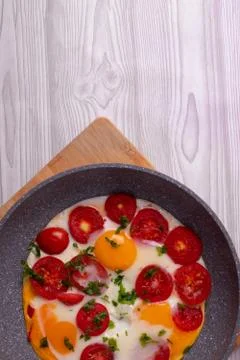 Eggs and vegetables Foto stock