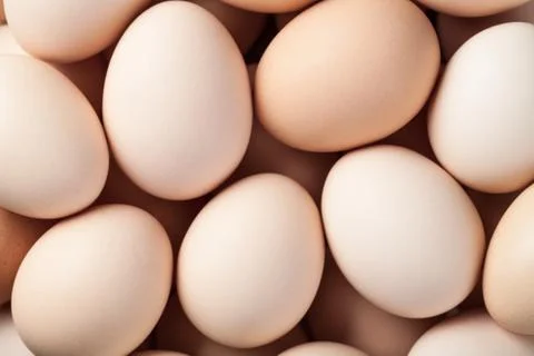 Eggs background. Stock Photos