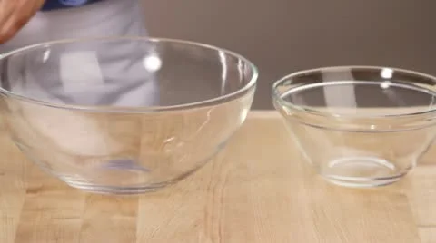 Eggs being separated Stock Footage 24670937