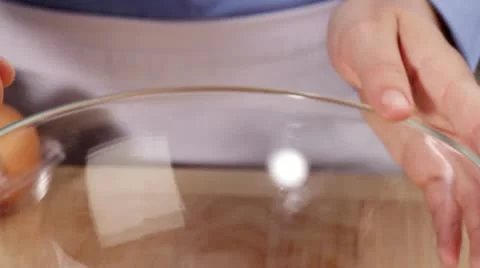 Eggs being separated Stock Footage 24670950