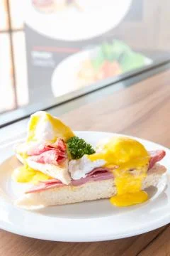 Eggs Benedict Ham Stock Photos
