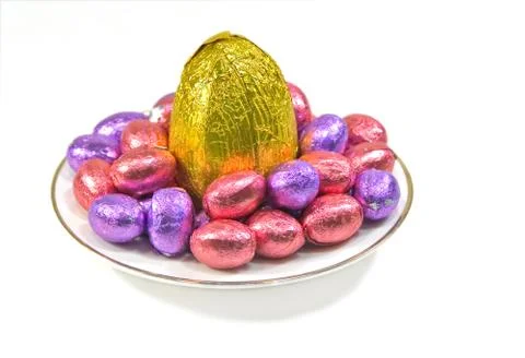 Eggs in bowl Stock Photos