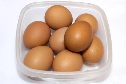 Eggs in a bowl Stock Photos
