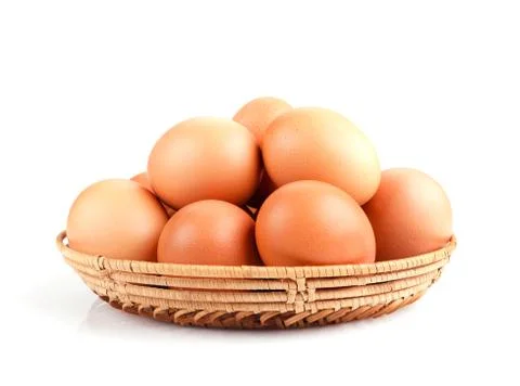 Eggs in a bowl Stock Photos