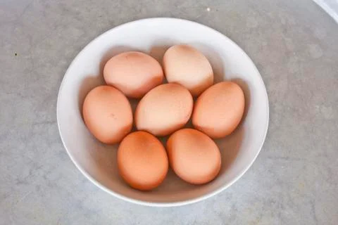 Eggs in the bowl . Stock Photos