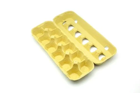 Eggs box empty Stock Photos