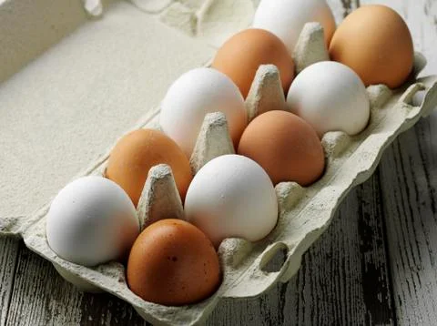 Egg's box Stock Photos