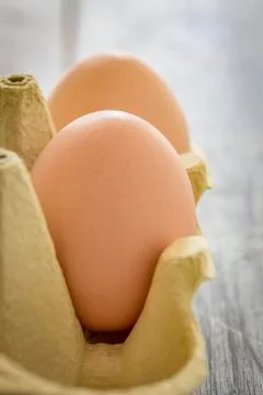 Eggs in a Box Stock Photos