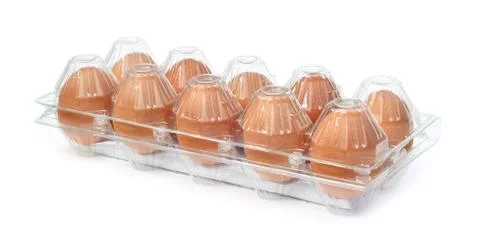 Eggs in Box Foto stock