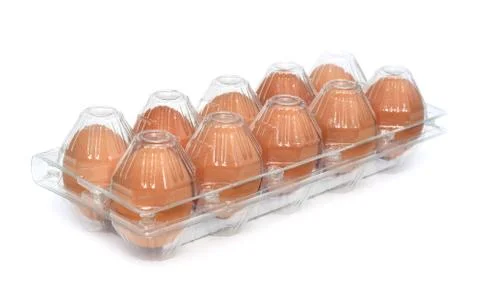 Eggs in Box Stock Photos