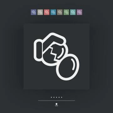 Eggs break Stockillustratie