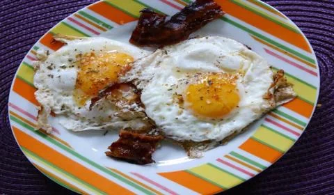 Eggs for breakfast Stock Photos