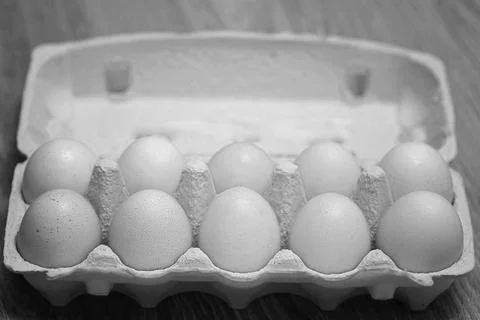 Eggs burlap rustic style 스톡 사진