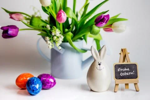 Eggs candle for easter Stock Photos