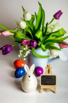 Eggs candle for easter Foto stock