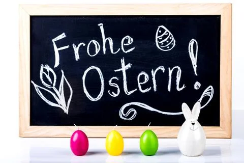 Eggs candle foer easter Foto stock