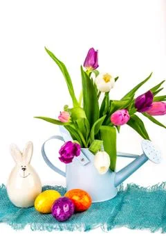 Eggs candle foer easter Stock Photos