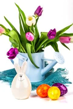 Eggs candle foer easter Stock Photos