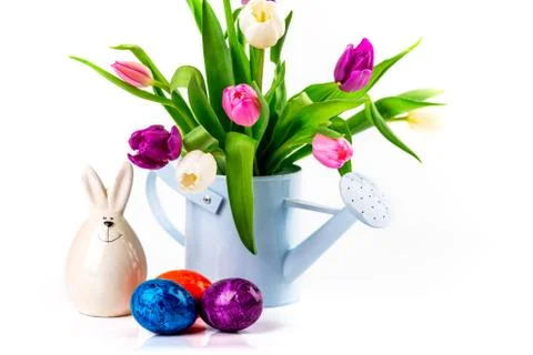 Eggs candle foer easter Stock Photos