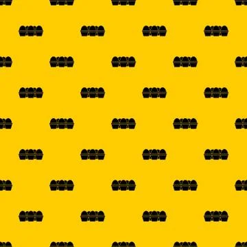 Eggs in carton package pattern vector Illustrazione stock