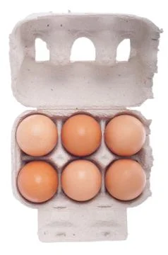 Eggs in carton Stock Photos