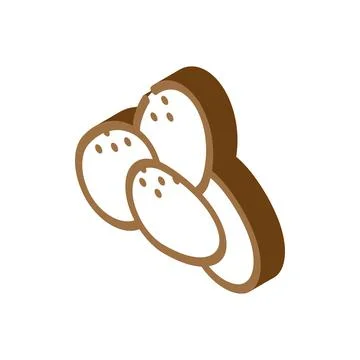 Eggs chicken isometric icon vector illustration Stock Illustration