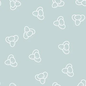 Eggs chicken line vector seamless pattern Illustrazione stock