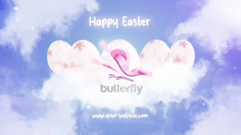 Eggs In Clouds After Effects stock