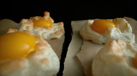 Eggs in clouds movement Stock Footage 58499884
