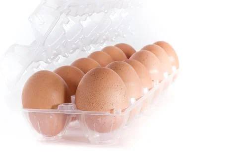 Eggs container Stock Photos