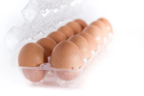 Eggs container Stock Photos