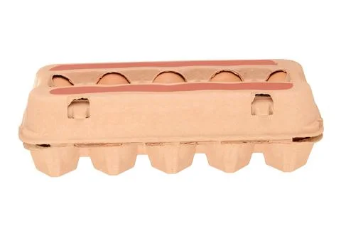 Eggs container Stock Photos