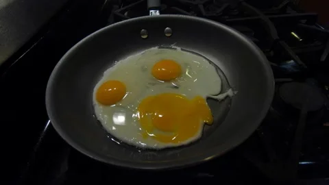 Eggs Cooking Stock Footage 131230254