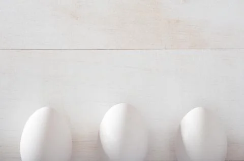 Eggs with copy space Stock Photos