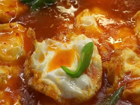 Eggs curry  Stock Footage 124826021