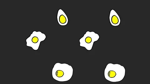 Eggs on a dark background. Stock Footage 113115930