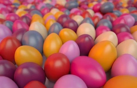 Eggs depth of field Stock Illustration