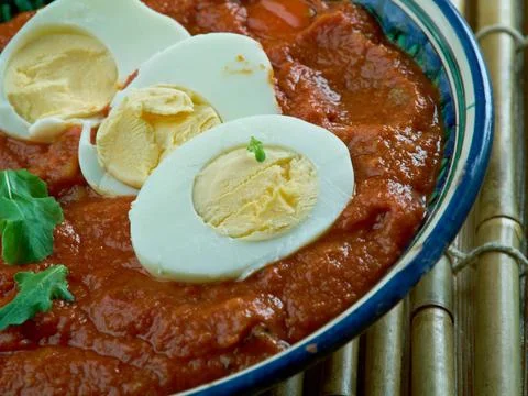 Eggs do pyaza Eggs do pyaza.Classical Indian dish Copyright: xZoonar.com/M... Stock-Fotos