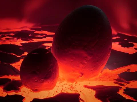 Eggs drenched Stock Photos