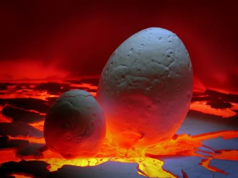 Eggs drenched Stock Photos