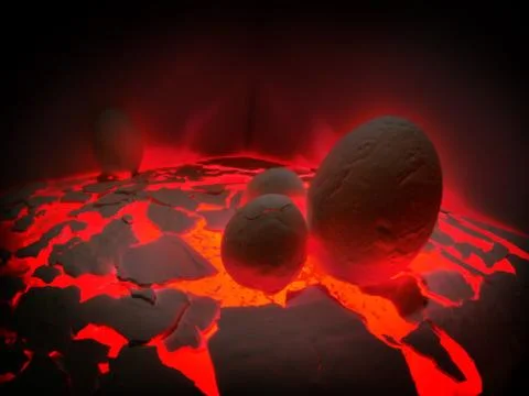 Eggs drenched Stock Photos