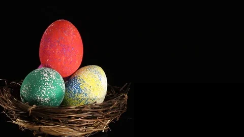 Eggs for Easte Stock Footage 122806736