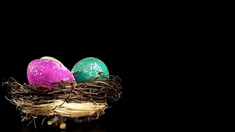 Eggs for Easte Stock Footage 122806751