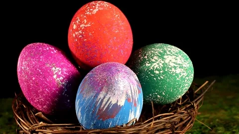 Eggs for Easter Stock Footage 122807732