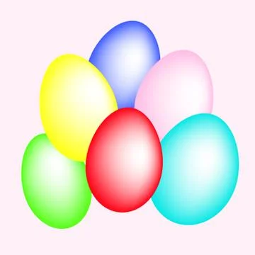 Eggs for Easter Stock Illustration