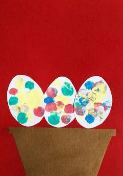 Eggs for Easter Stock Illustration